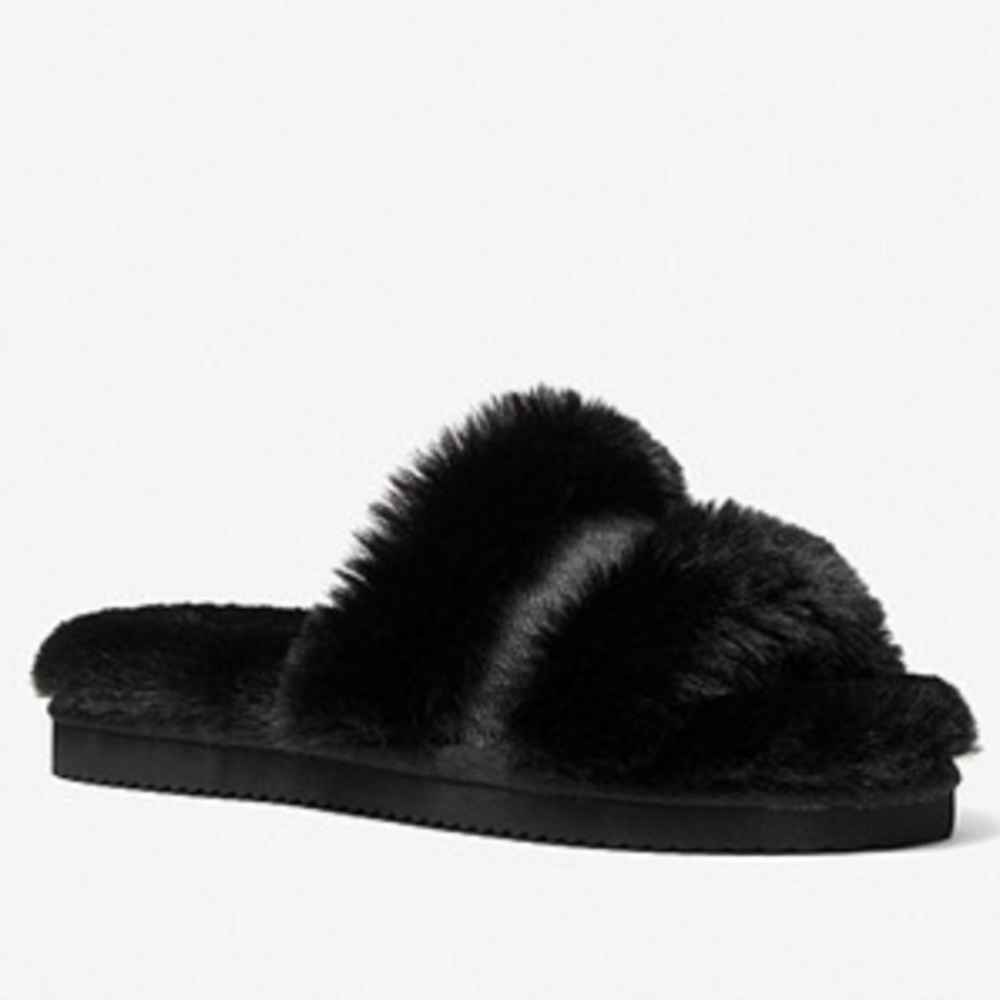 MICHAEL KORS SCARLET FAUX FUR SANDAL NWT size 6-7 and 8